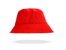 red bucket hat PNG transparent