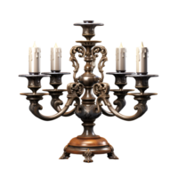 AI generated Beautiful candle stick for birthday celebration on transparent background png