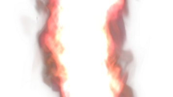 un fuego es ardiente en un transparente antecedentes png