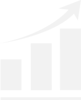 Growing graph icon illustration. png