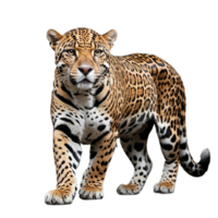 AI generated jaguar from the tropical rainforest. png