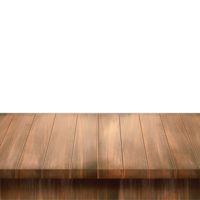 Empty brown wood tabletop png