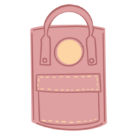 linda rosado bolso ilustración png