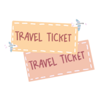 Flight tickets illustration png