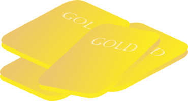 Gold bar icon PNG