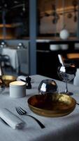 een leeg upscale dining vestiging video