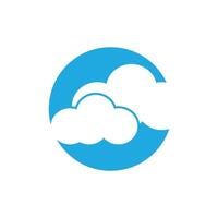 Cloud logo vector template symbol deesign