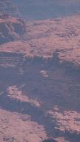 vue panoramique aérienne du grand canyon video