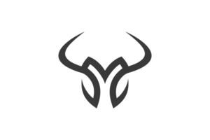 bull head design concept modern vector