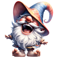 AI generated The Gnome was laughing Illustration png