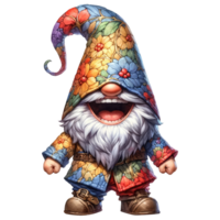 AI generated The Gnome was laughing Illustration png