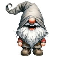 AI generated The Gnome was laughing Illustration png