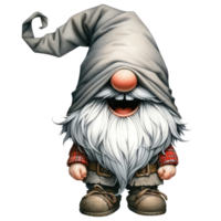 AI generated The Gnome was laughing Illustration png