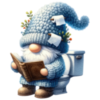 AI generated Gnome Toilet Theme. png