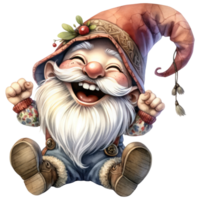 AI generated The Gnome was laughing Illustration png