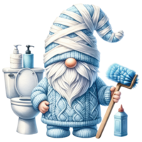 AI generated Gnome Toilet Theme. png