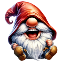 AI generated The Gnome was laughing Illustration png