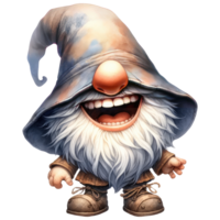 AI generated The Gnome was laughing Illustration png