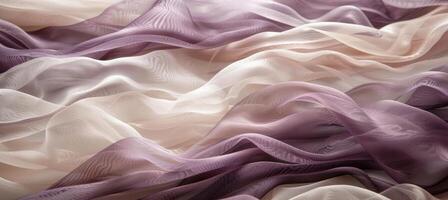 AI generated Elegant pastel silk fabric with smooth waves   ideal for fashion and luxury branding photo