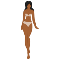 A Portrait Of A Pear Body Shape Woman png