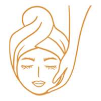 Spa Woman Line Art png