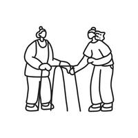 Hand drawn family illustration Outline Drawing Line Art Drawing vector