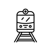 train icon vector in line style