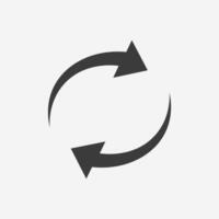 rotation, update, arrow, reload, refresh, direction, rotate icon vector symbol sign