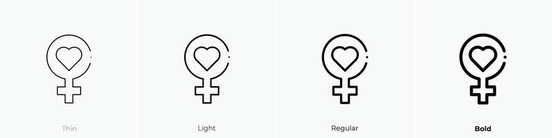 mother icon. Thin, Light, Regular And Bold style design isolated on white background vector