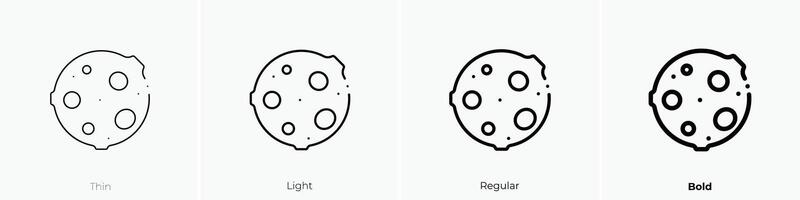mercury icon. Thin, Light, Regular And Bold style design isolated on white background vector
