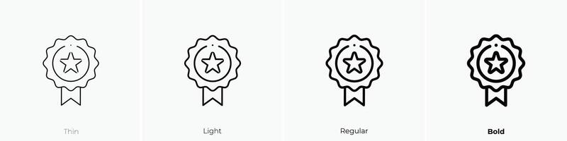 membership icon. Thin, Light, Regular And Bold style design isolated on white background vector