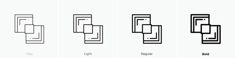 unir icono. delgado, luz, regular y negrita estilo diseño aislado en blanco antecedentes vector