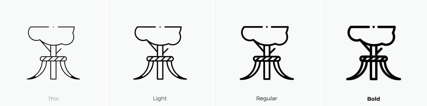 meyboom icon. Thin, Light, Regular And Bold style design isolated on white background vector