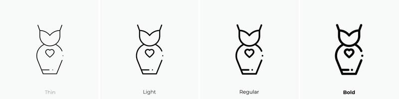 maternity icon. Thin, Light, Regular And Bold style design isolated on white background vector