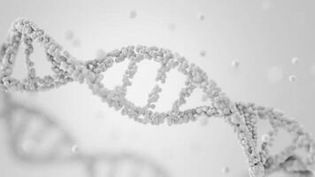 DNA Struktur genetisch Biotechnologie Animation, 3d Rendern video