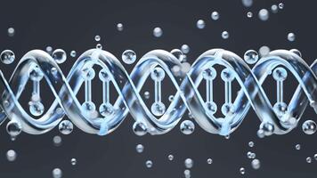 DNA Struktur genetisch Biotechnologie Animation, 3d Rendern video