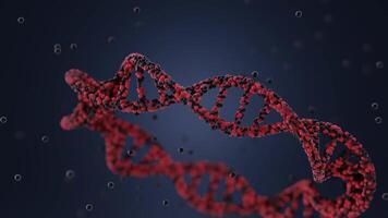 DNA Struktur genetisch Biotechnologie Animation, 3d Rendern video