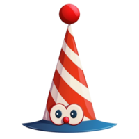 AI generated a Clown hat png