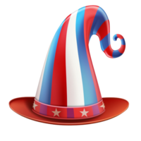AI generated cute colorful clown hat png
