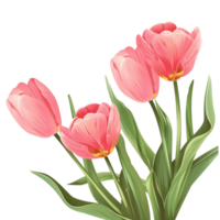 AI generated the pink flowers png