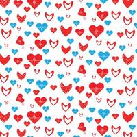 Minimal and cute love romantic heart pattern wallpaper design vector