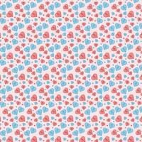 Hearts editable pattern vector