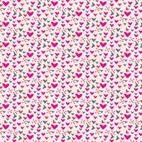 Minimal and cute love romantic heart pattern wallpaper design vector