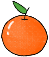 oranje gekleurde potlood lijnen schattig png