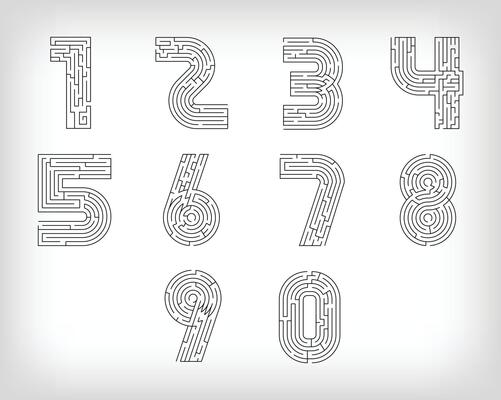 Unique linear number set maze puzzle. The most confusing gaming event.
