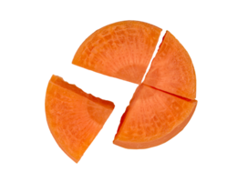 sliced carrot isolated png