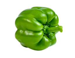 green sweet bell pepper sliced isolated png