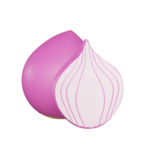 Onion 3d illustration png
