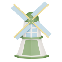 Windmill 3d illustration png