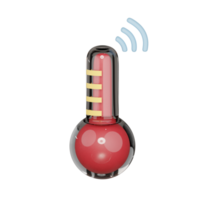 conectados temperatura 3d ilustração png